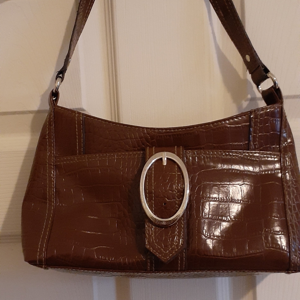 Brown strap purse